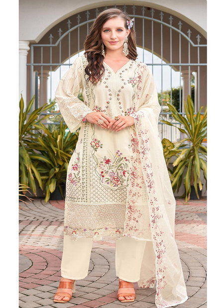 ALK 117 A To D by Sajida Cambric Cotton Pakistani Readymade Suits Wholesale Price